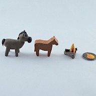 size of handmade tokens next to original Agricola tokens