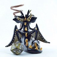 dice wizard dragon - the back