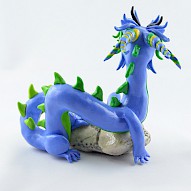 blue Chinese dragon