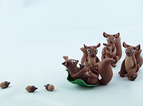 handmade tiny squirrel