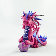 pink-blue dice dragon