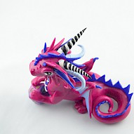 pink-blue dice dragon