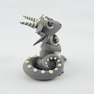 gray glow in dark dragon