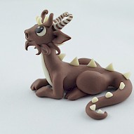 brown glow in dark dragon