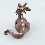 brown glow in dark dragon