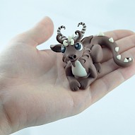 brown glow in dark dragon