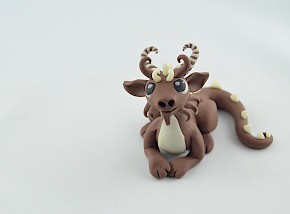 brown glow in dark dragon