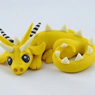 Yellow glow in dark dragon
