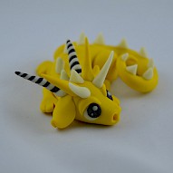 Yellow glow in dark dragon