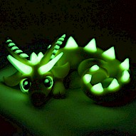 Yellow glow in dark dragon