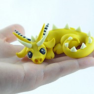 Yellow glow in dark dragon