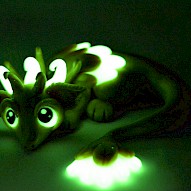 golden glow in dark dragon