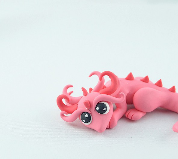little pink baby dragon