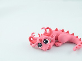 little pink baby dragon