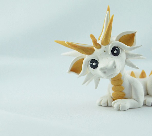 curious golden dragon