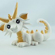 curious golden dragon