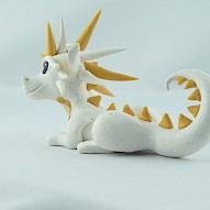 curious golden dragon