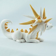 curious golden dragon