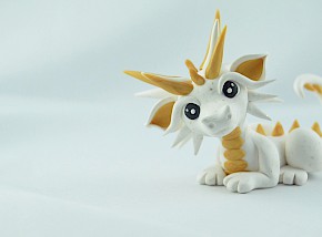 curious golden dragon