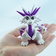 white and purple dragon