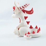 tiny candy cane dragon