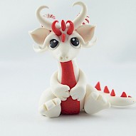tiny candy cane dragon