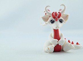 tiny candy cane dragon