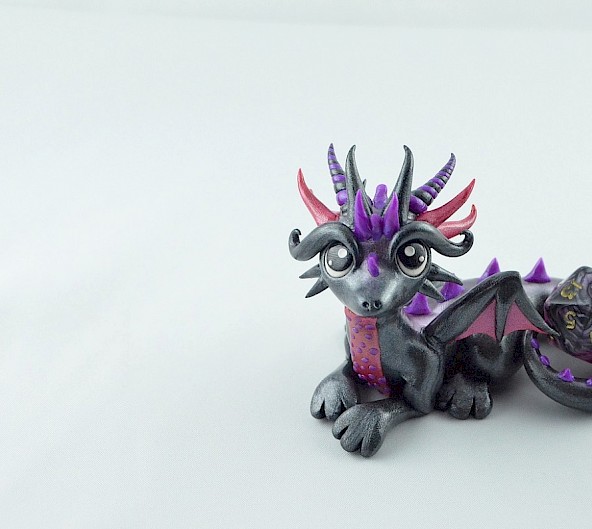 Silver dice dragon