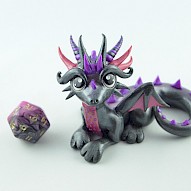 Silver dice dragon