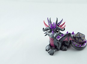 silver dice dragon