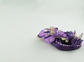 glow in the dark purple dragon couple