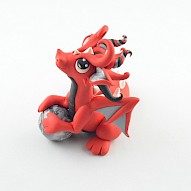 red dragon with marble