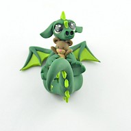 dragon with a teddy bear