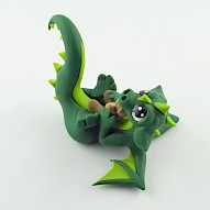 dragon with a teddy bear