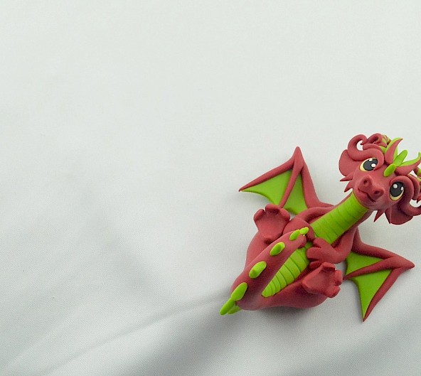 Red dragon figurine