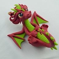 Red dragon figurine
