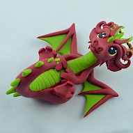 Red dragon figurine
