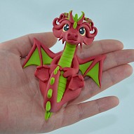 Red dragon figurine