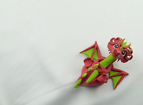 Red dragon figurine