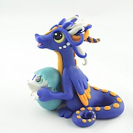 Dragon Mommy with a Baby