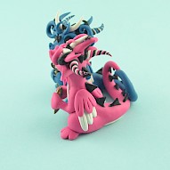 dragon couple - key and a padlock