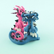 dragon couple - key and a padlock