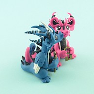dragon couple - key and a padlock