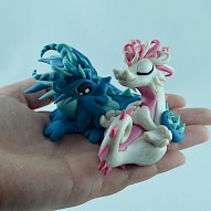 wedding cake topper - dragons