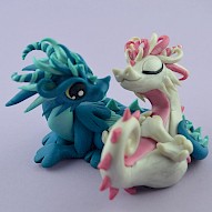 wedding cake topper - dragons