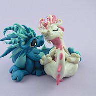 wedding cake topper - dragons