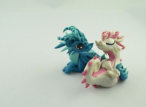 wedding cake topper - dragons