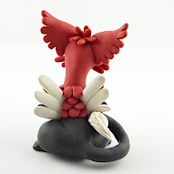Red Griffin Figurine