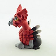 Red Griffin Figurine