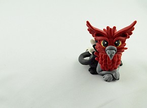 Red Griffin Figurine